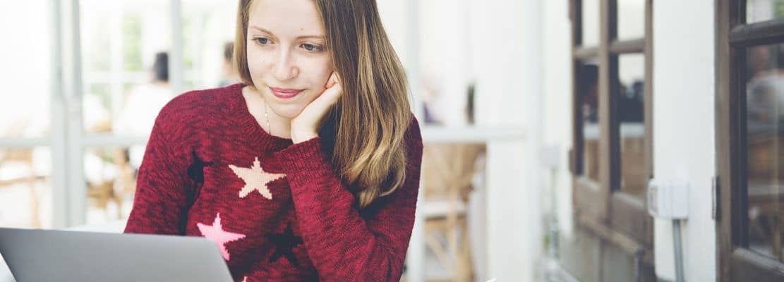 Students Woman Studying Online Browsing E-Learning Concept