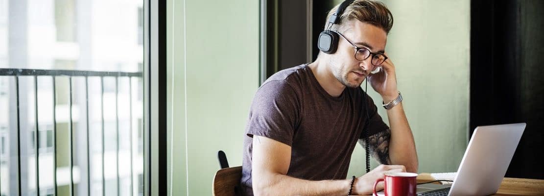 Headphone Song Music Playlist Enterprise Connect Concept