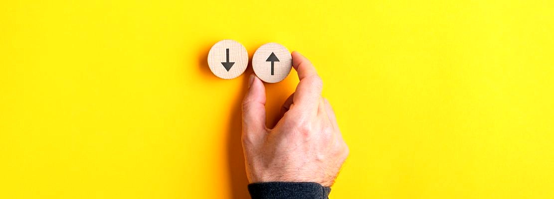 Conceptual image of choice and direction