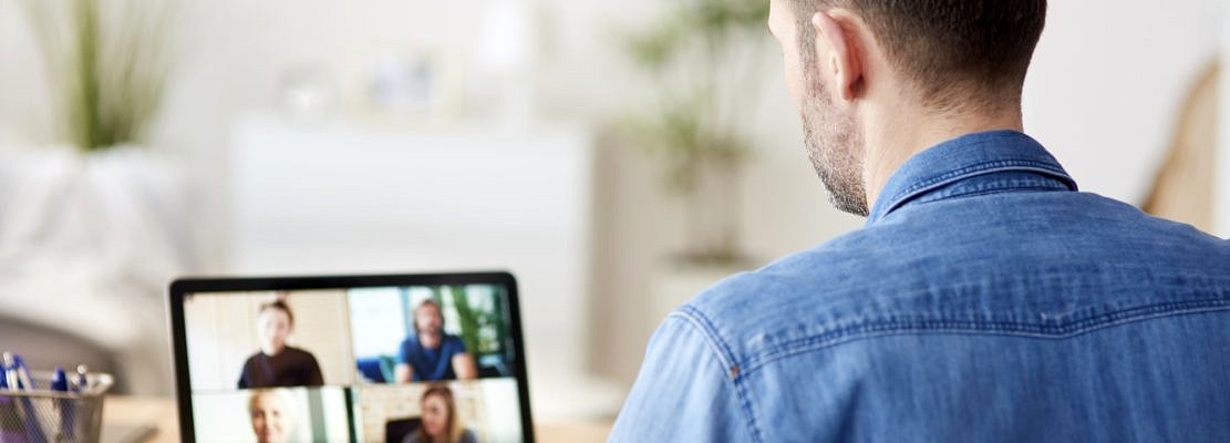 Video conference during home office