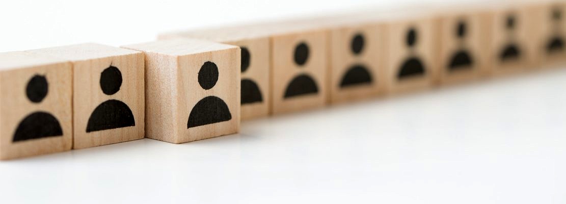Standing out from the crowd and different concept