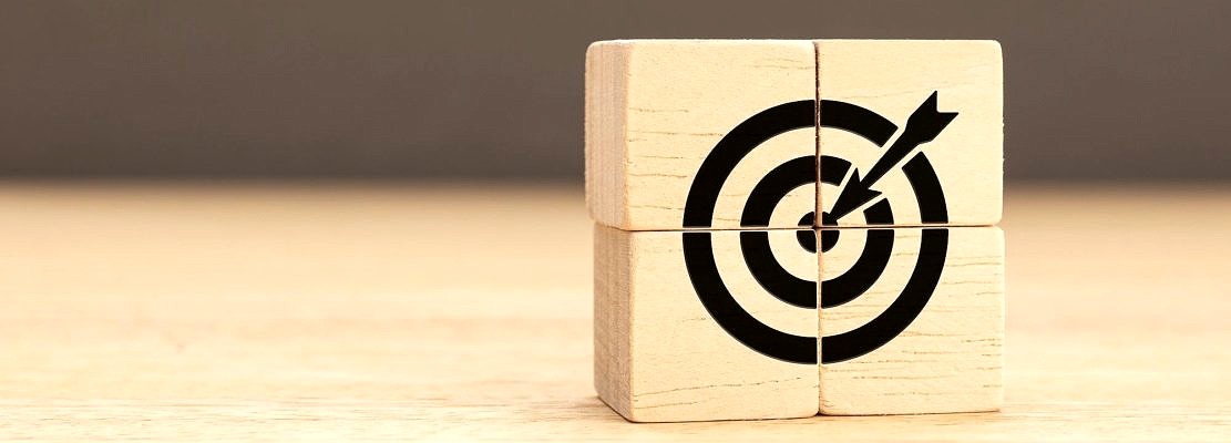 Business goal, goal achievement or success concept