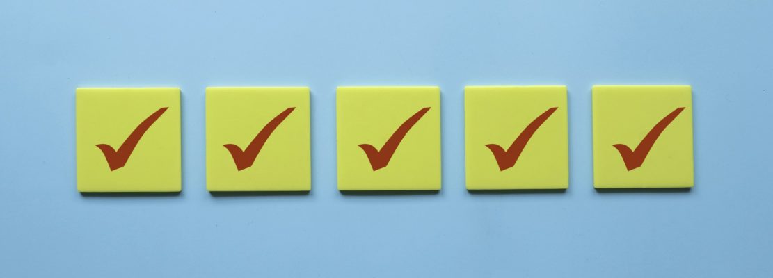Checklist concept. Accomplishment of objectives or goals. To do list. Planning and verification.