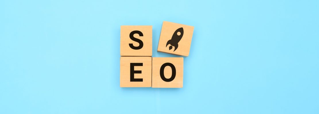 SEO text on wooden cube, Search engine optimization ranking, SEO