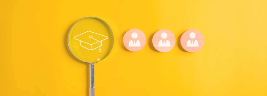 education icon and graduate cap concept. person graduation icon. High quality photo